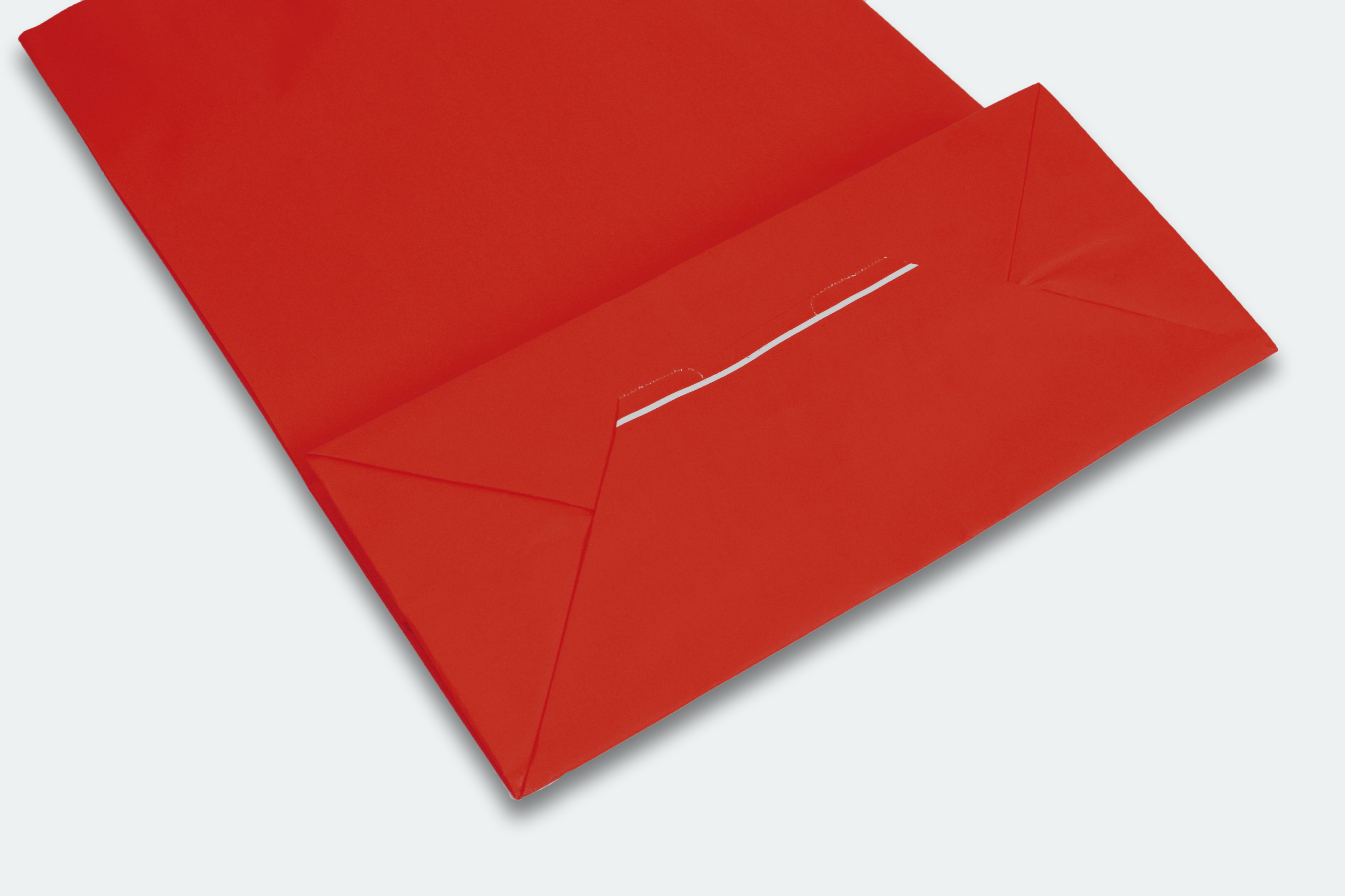 Papiertragetaschen 420 mm x 370 mm Rot