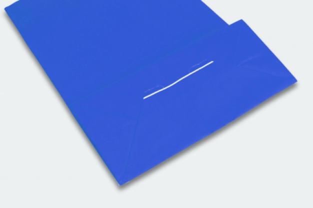 Papiertragetaschen 420 mm x 370 mm Blau